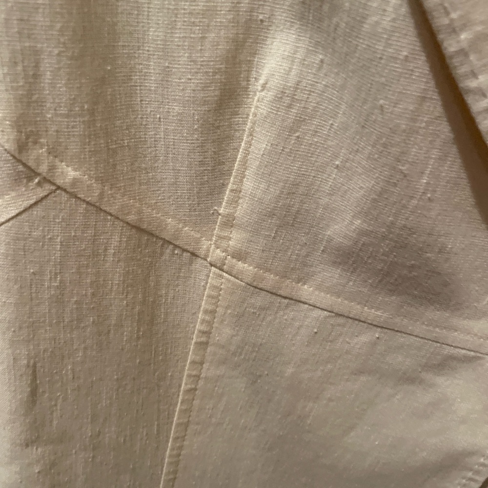 NWOT Harve Benard butter yellow lined Linen Cotton blazer preppy business 12T - Picture 10 of 11